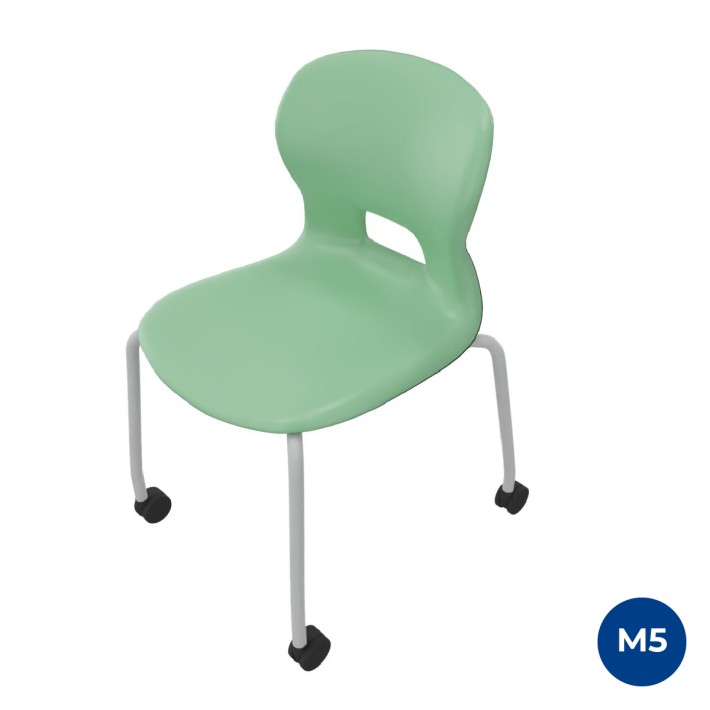 Sedia Gelso 4 Gambe con Ruote - Altezza Seduta...