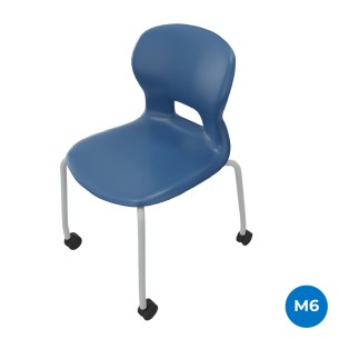 Sedia Gelso 4 Gambe con Ruote - Altezza Seduta 46,5 cm -...