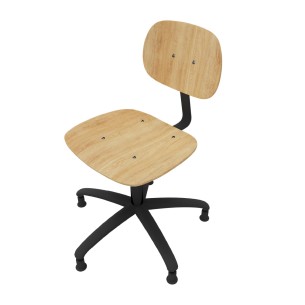 Sedia Modello GPRO Girevole in Legno con Piedini -...