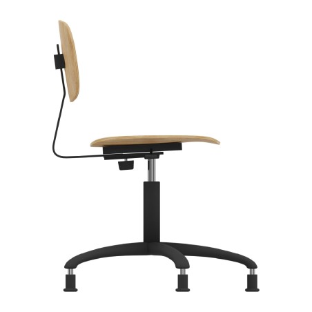 Sedia Modello GPRO Girevole in Legno con Piedini - Altezza Regolabile M5/M6 - Colore Scocca...