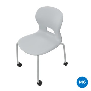 Sedia Gelso 4 Gambe con Ruote - Altezza Seduta 46,5 cm -...