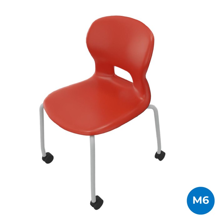 Sedia Gelso 4 Gambe con Ruote - Altezza Seduta...
