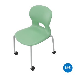 Sedia Gelso 4 Gambe con Ruote - Altezza Seduta 46,5 cm -...