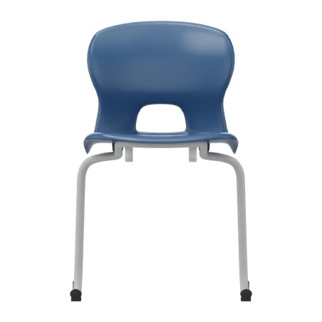 Sedia Gelso Cantilever - Altezza Seduta 42,5 cm - Colore Scocca Blu - Colore Struttura Grigio