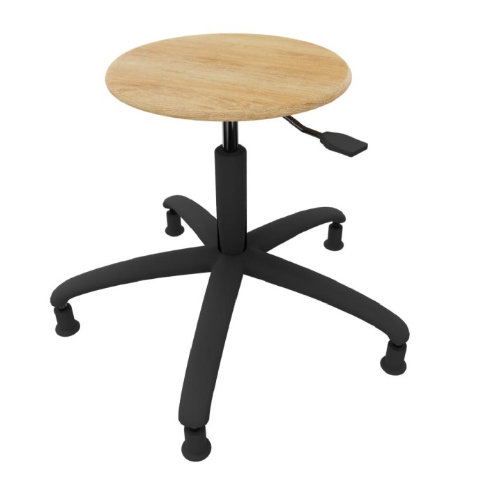 Sgabello Modello GPRO Girevole in Legno con...
