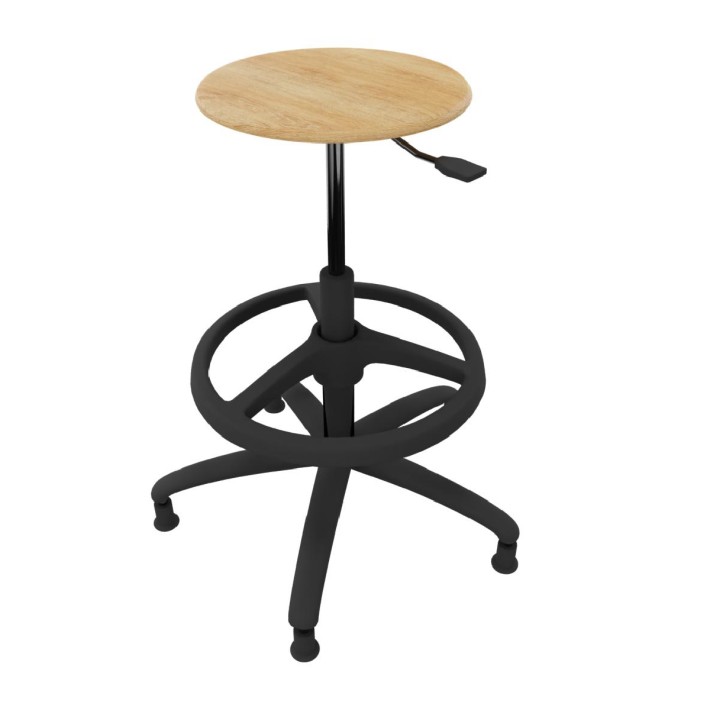 Sgabello Alto Modello GPRO Girevole in Legno...