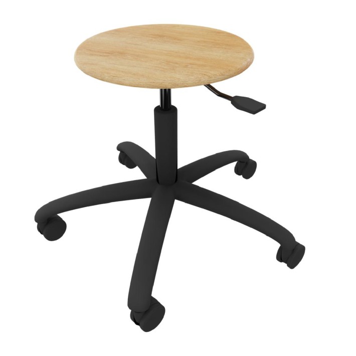 Sgabello Modello GPRO Girevole in Legno con...