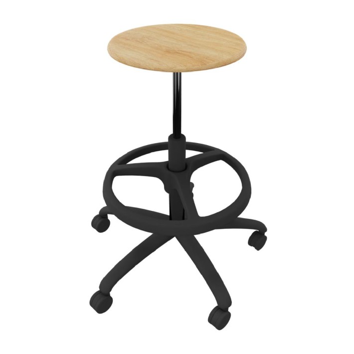 Sgabello Alto Modello GPRO Girevole in Legno...