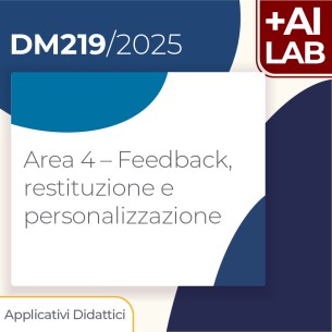 Area 4 – Feedback, restituzione e personalizzazione   4h...