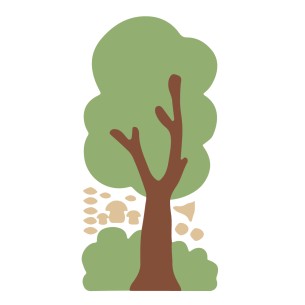 Albero Acero da Decorare in Legno Verniciato