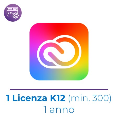 Creative Cloud Enterprise K12 Named Nuova Attivazione/Rinnovo - VIP MP EDU - 1 Utente (Min...