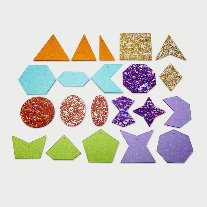 Forme Glitterate in Materiale Acrilico -...