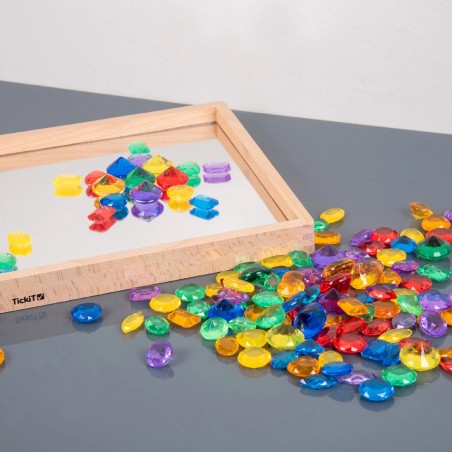 Gemme Colorate Traslucide - Confezione da 144 Pezzi