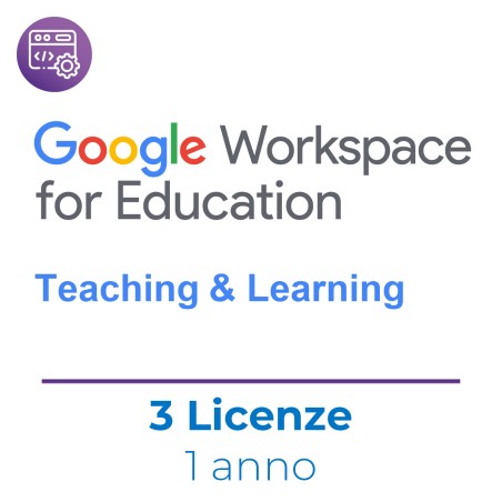 Kit Google Education 3 Licenze Teaching & Learning - Nuova Attivazione - Comprensivo di...