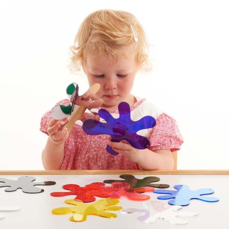 Macchie Colorate Splats in Materiale Acrilico - Confezione da 10 Pezzi