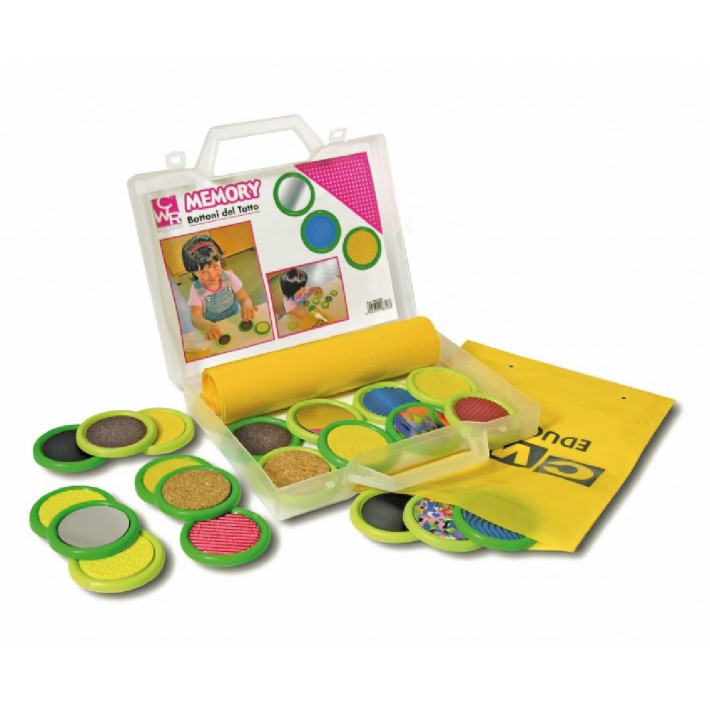 Memory del Tatto - Valigetta con 20 Bottoni -...