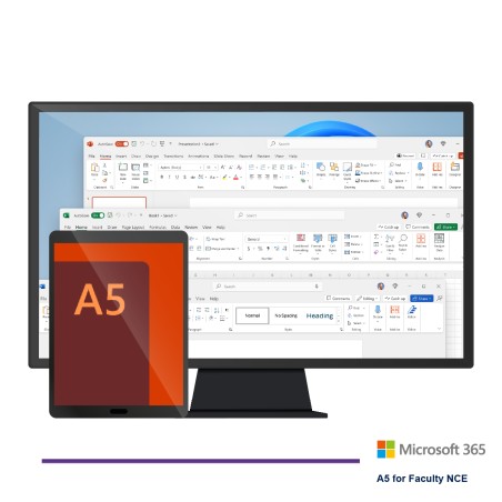 Microsoft 365 A5 for faculty NCE - 1 licenza per 1 utente ( docente - segreteria - ata -...