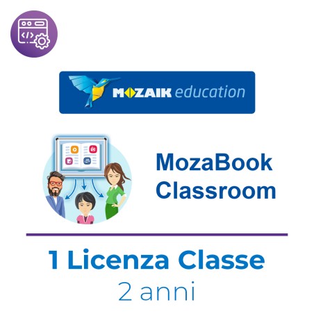 Mozaik MozaBook CLASSROOM – Licenza per Dispositivo Windows Condiviso - Abbonamento 2 Anni –...