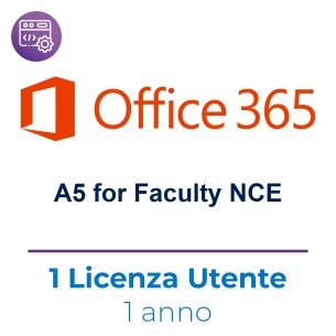 Office 365 A5 for Faculty NCE- 1 licenza per 1 utente (...
