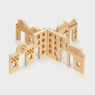 Scenario/Divisorio "La Scoperta della Città" - In Legno...