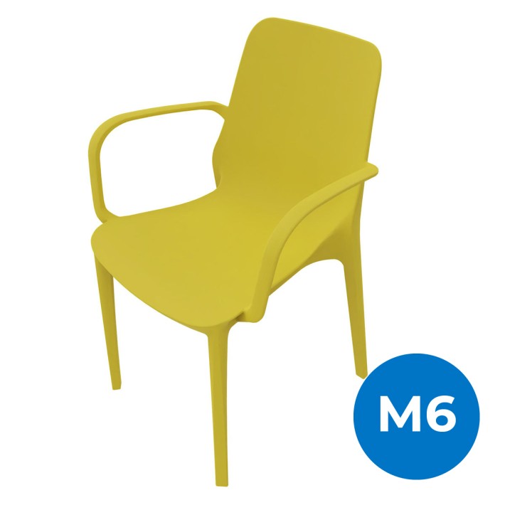 Sedia Ginevra con Braccioli - Altezza Seduta 47...