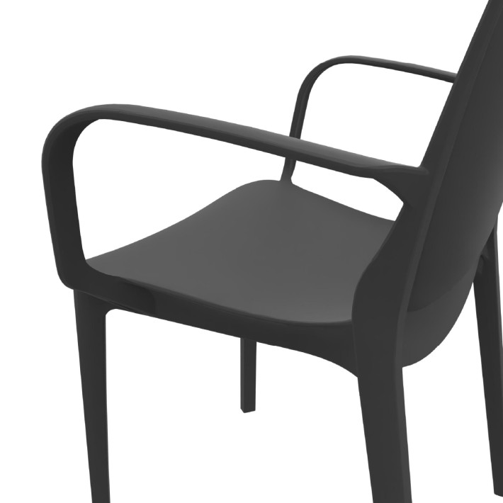 Sedia Ginevra con Braccioli - Altezza Seduta 47...