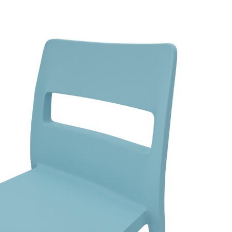 Sedia Sai Go Green - Altezza Seduta 46 cm - Colore Scocca Azzurro