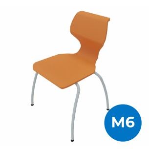 Sedia Solifiber con Gambe - Altezza Seduta 46 cm - Colore...