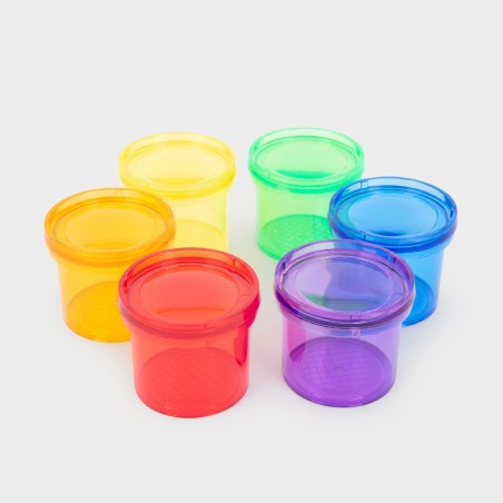 Set da 3 Caraffe Colorate Traslucide con Tacche di Misurazione - in Materiale Acrilico