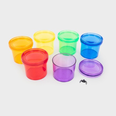 Set da 3 Caraffe Colorate Traslucide con Tacche di Misurazione - in Materiale Acrilico