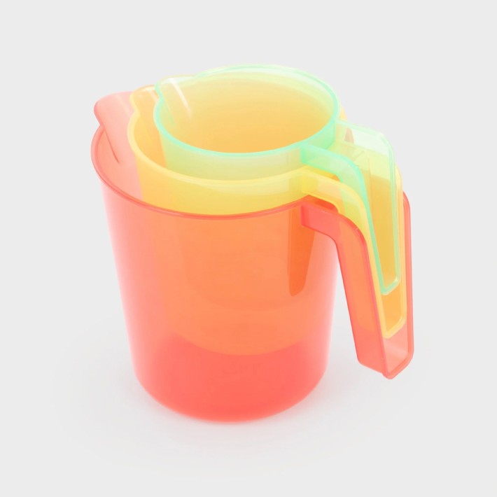 Set da 3 Caraffe Colorate Traslucide con Tacche...