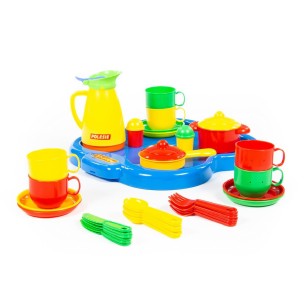Set Gioco 37 Stoviglie Pranzo/Cena per 6 Persone in Plastica 2
