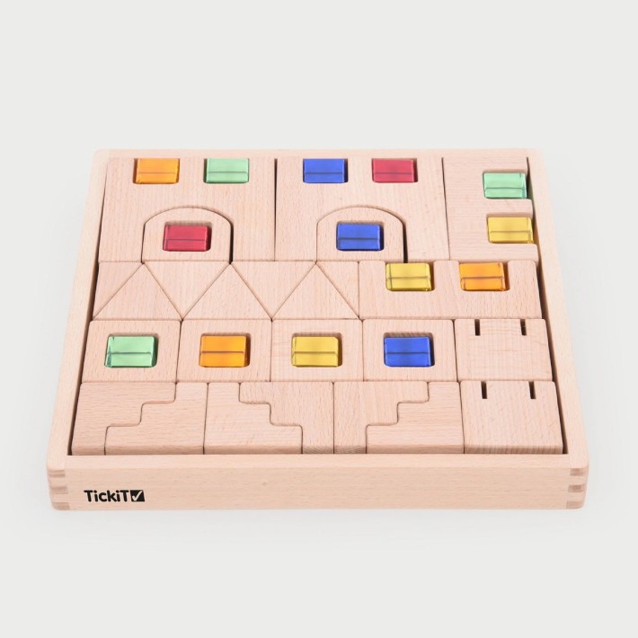 Set Gioco Blocchi Quadrati da Costruzione con...