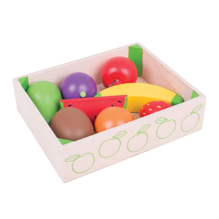 Set Gioco Cassetta del Fruttivendolo in Legno