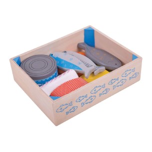 Set Gioco Cassetta del Pescivendolo in Legno 2
