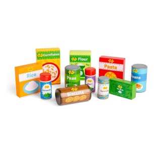 Set Gioco Generi Alimentari da Dispensa in Legno 2
