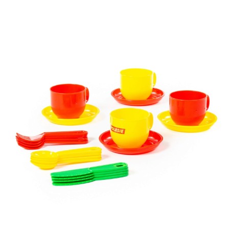 Set Gioco Servizio Caffè/Tè per 4 Persone in Plastica