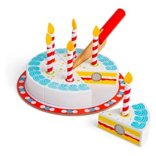Set Gioco Torta di Compleanno in Legno