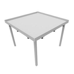 Tavolo Kalidro Coding - Colore Piano Bianco - Colore...