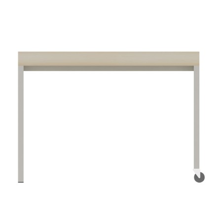 Tavolo per Tinkering con Struttura Metallica e 2 Ruote - Dimensioni 130 x 130 x 90 cm