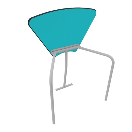 Tavolo Pino RB in MDF+ con Ruote - Altezza Gambe 71 cm (M5) - Colore Piano Blu