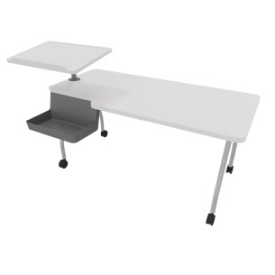 Tavolo Teaching Station con Leggio a SX - Dimensioni 140...