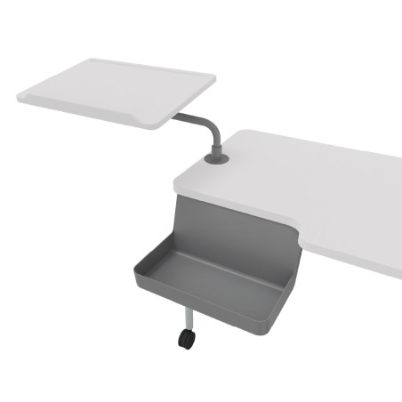 Tavolo Teaching Station con Leggio a SX - Dimensioni 140 x 70 cm - Colore Piano Bianco -...