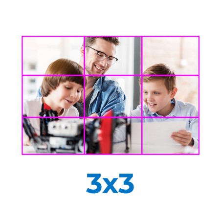 Video Wall 3x3 - Dimensioni 163" - Inclusa Installazione Standard