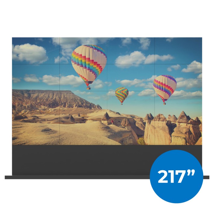 VideoWall 4x4 con base da pavimento -...