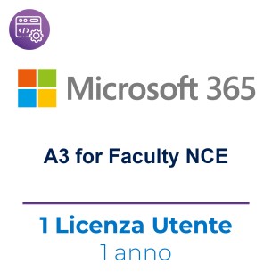 Microsoft 365 A3 For Faculty Nce - 1 Licenza Per 1 Utente...