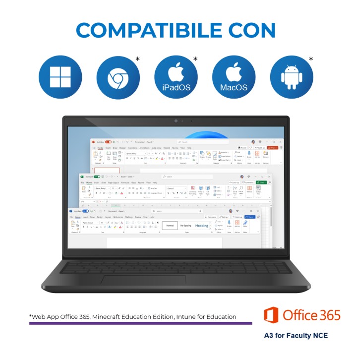 Office 365 A3 for Faculty NCE - 1 licenza per 1...