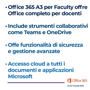 Office 365 A3 for Faculty NCE - 1 licenza per 1 utente (... 2
