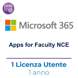 Microsoft 365 Apps for Faculty NCE -  1 licenza per 1...