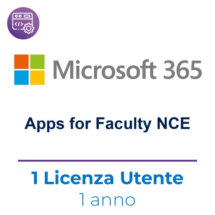 Microsoft 365 Apps for Faculty NCE -  1 licenza...